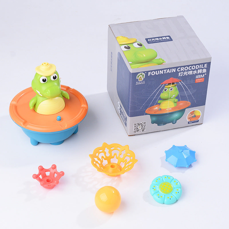 Cute Crocodile Bath Sprinkler with Accessories
