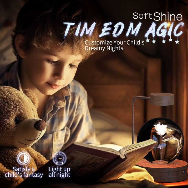 Magical Dino Orb Night Light – Cozy Bedside Glow