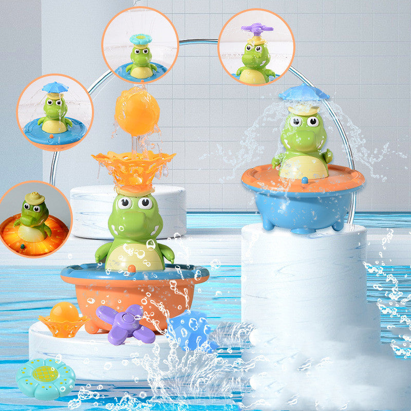 Cute Crocodile Bath Sprinkler with Accessories
