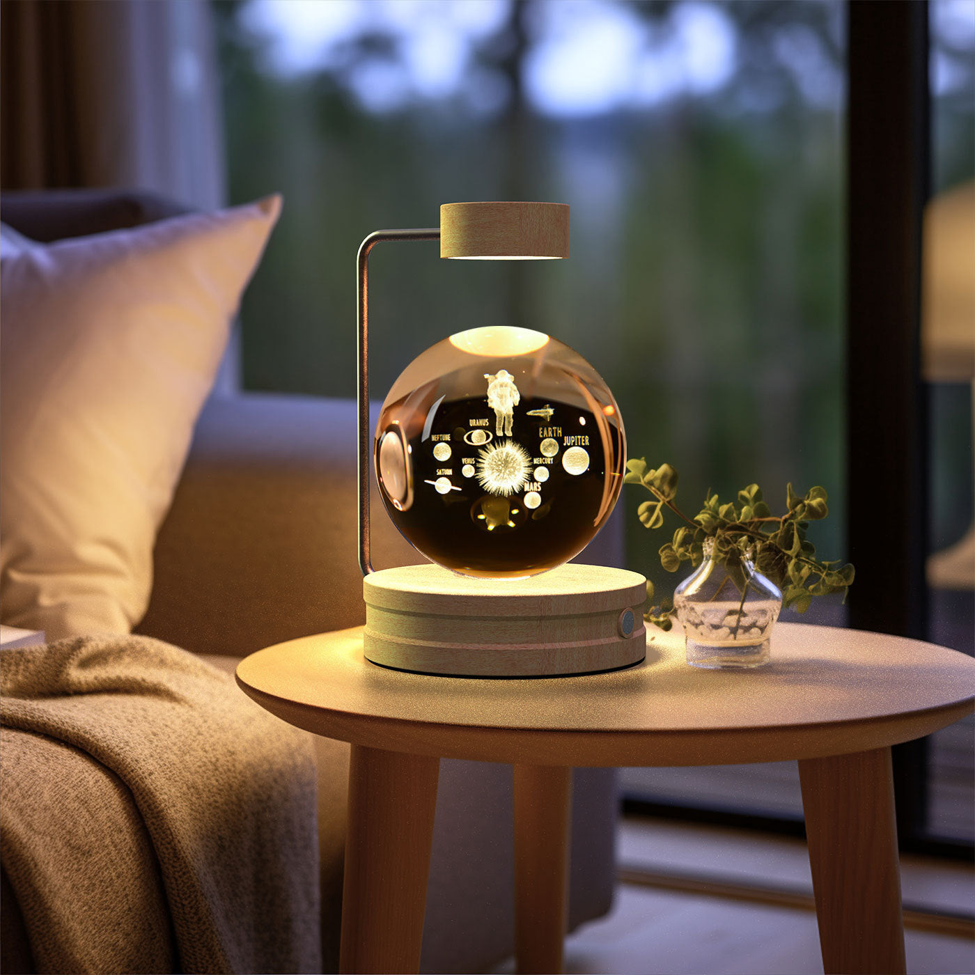 Magical Dino Orb Night Light – Cozy Bedside Glow