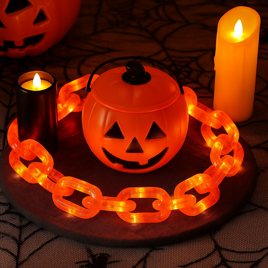 LED Halloween Glow Chain – Waterproof & Battery Powered