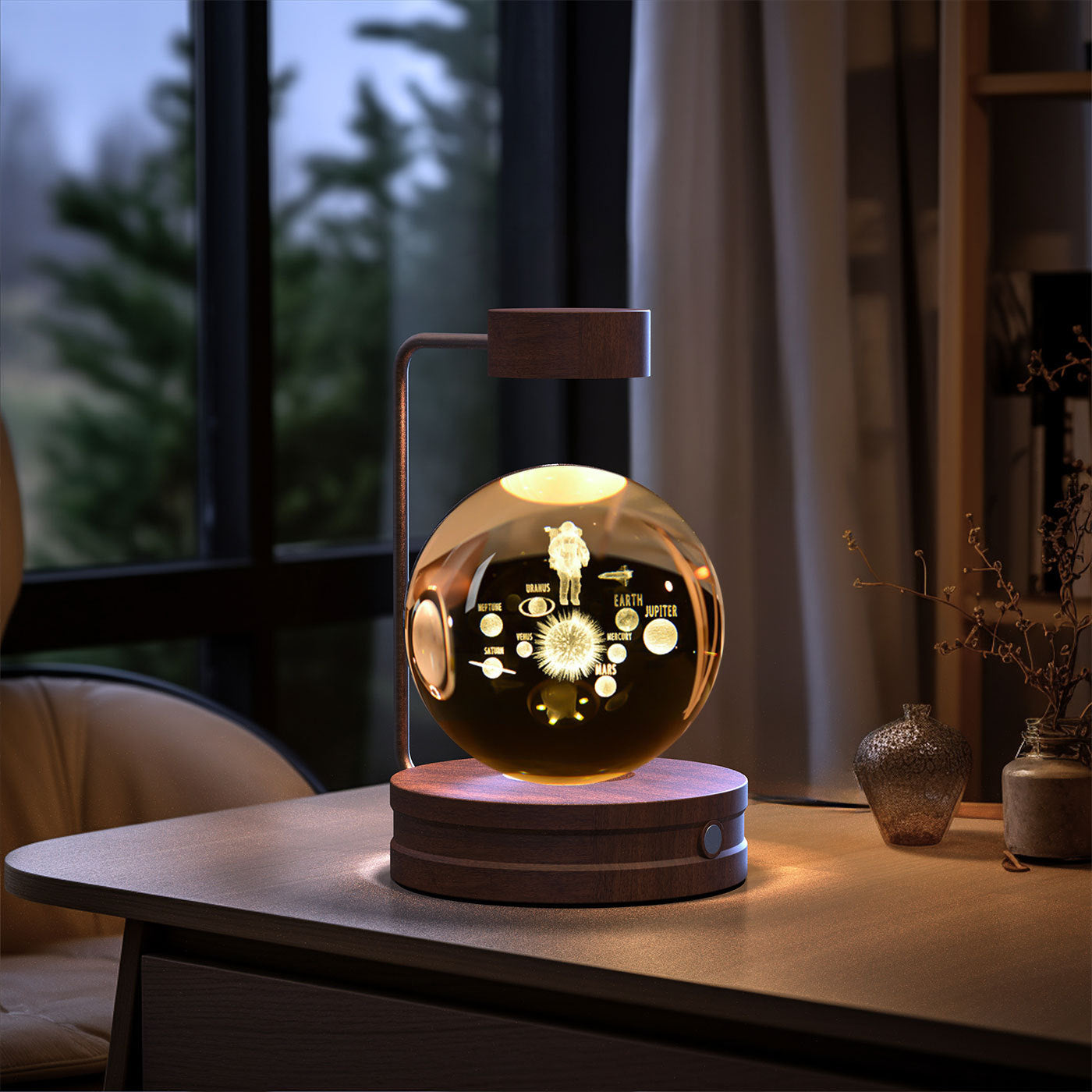 Magical Dino Orb Night Light – Cozy Bedside Glow