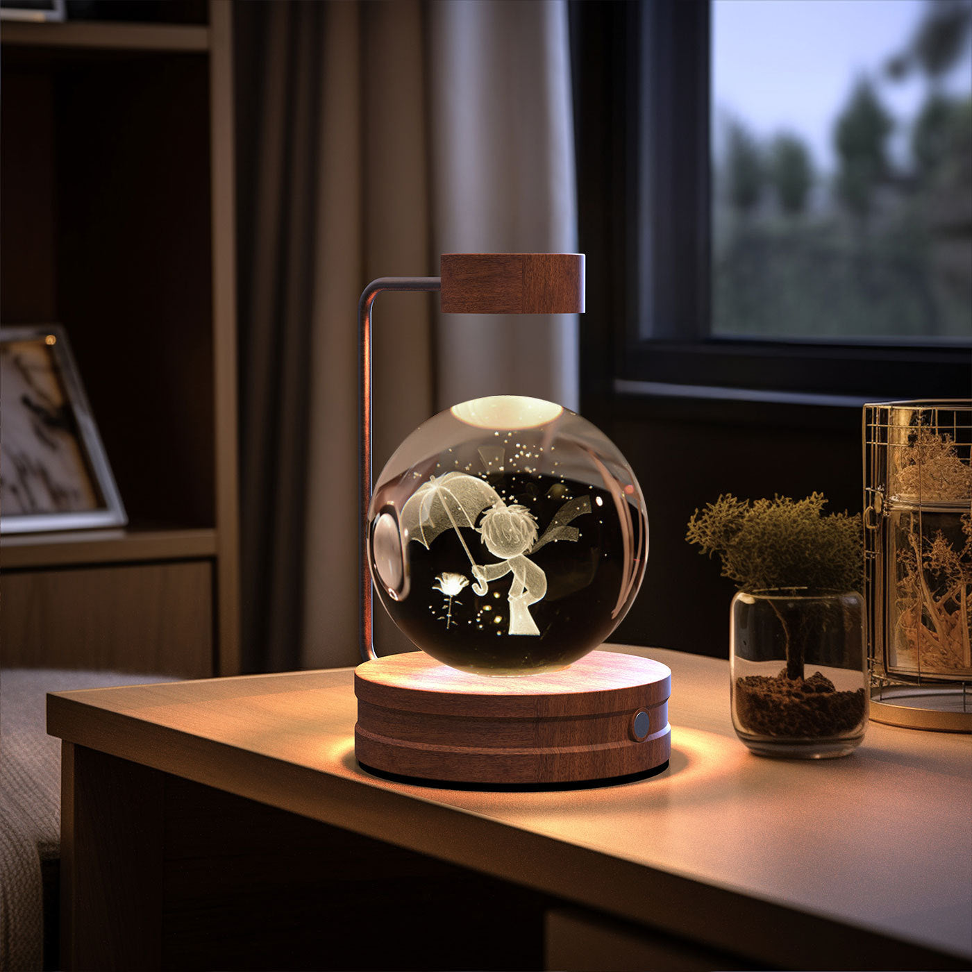Magical Dino Orb Night Light – Cozy Bedside Glow