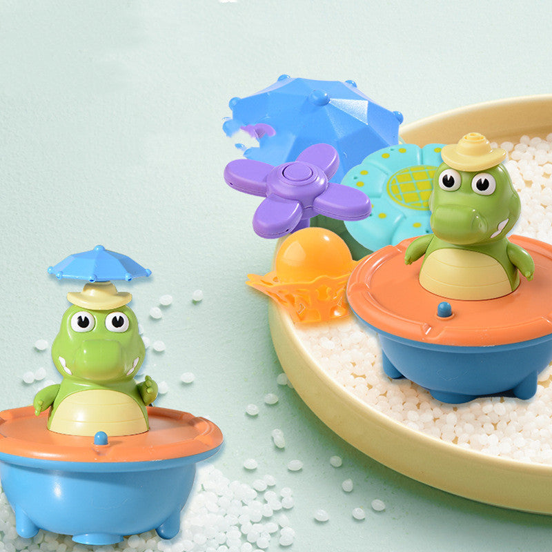 Cute Crocodile Bath Sprinkler with Accessories