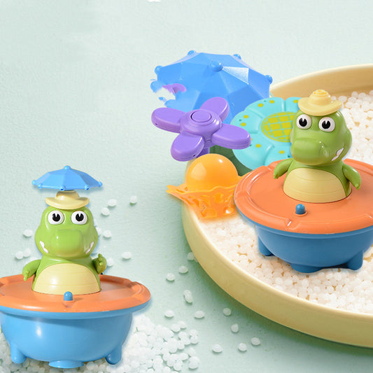 Cute Crocodile Bath Sprinkler with Accessories