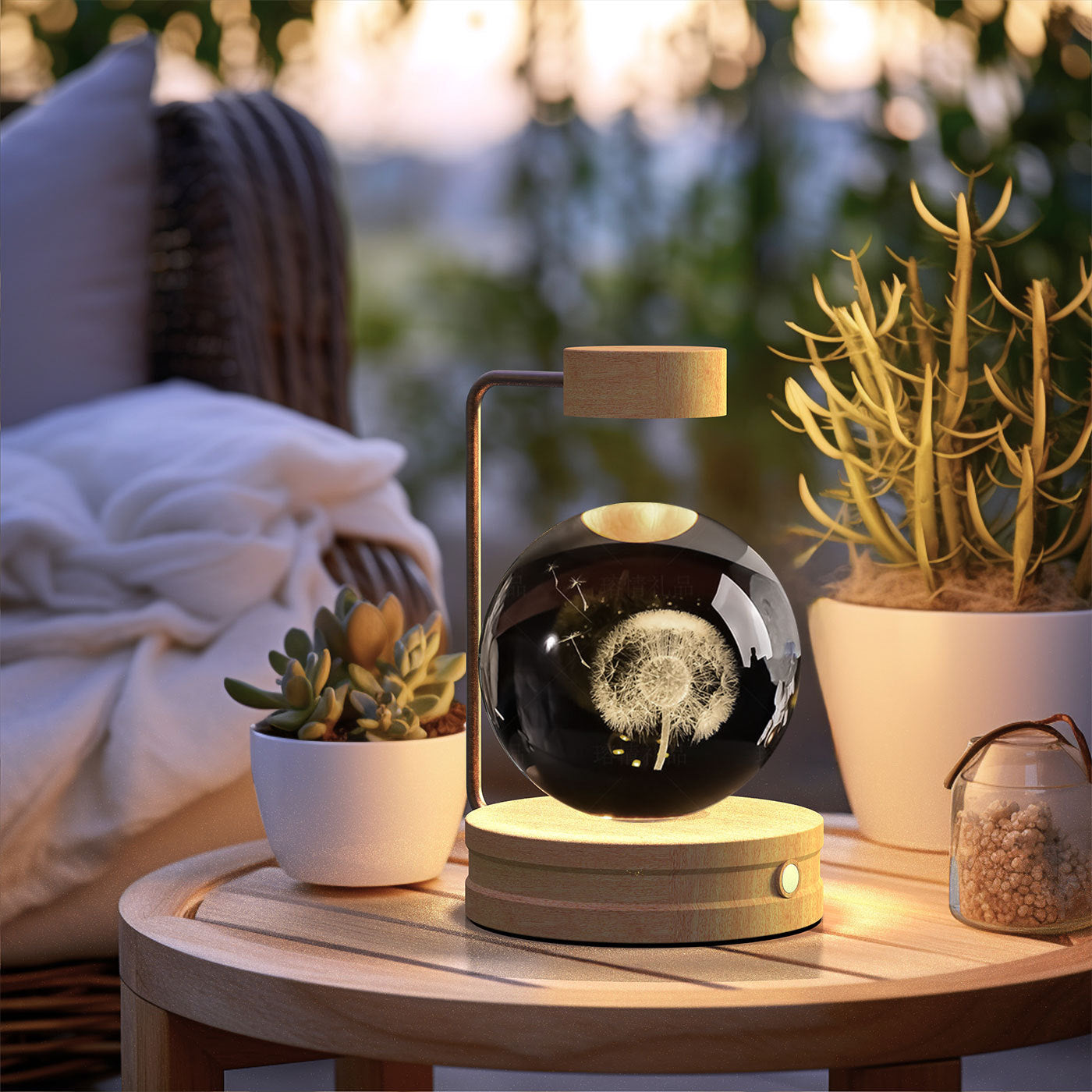 Magical Dino Orb Night Light – Cozy Bedside Glow