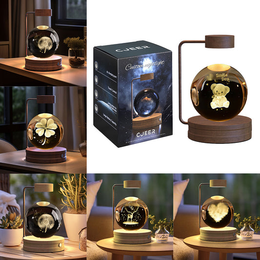 Magical Dino Orb Night Light – Cozy Bedside Glow